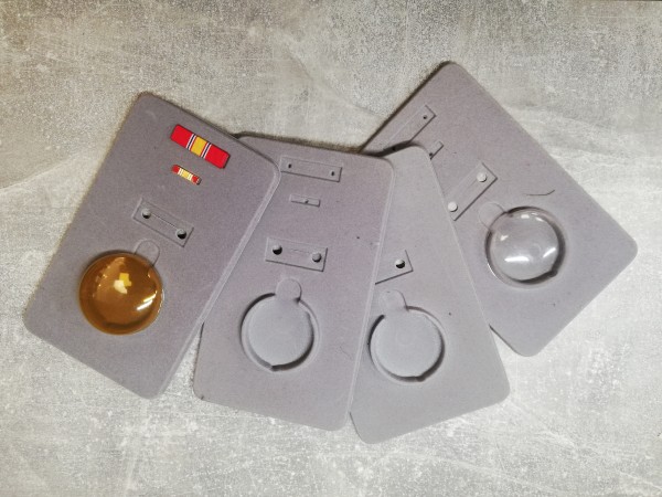 USA Inlett Inneneinlage für Orden, Ribbon und Lapel Pin für große Etuis, 4 Stück