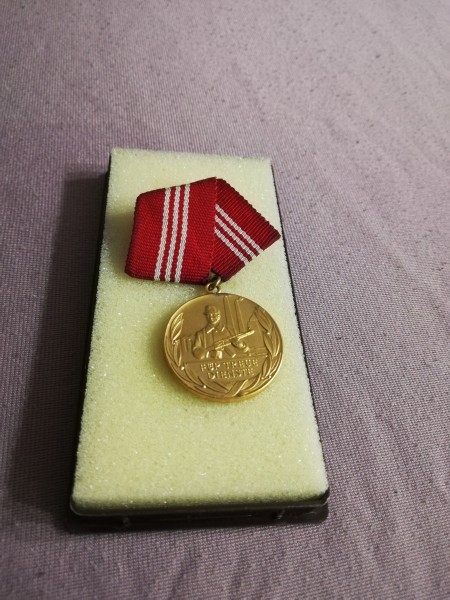 DDR Medaille für treue Dienste Kampfgruppen der Arbeiterklasse in Gold Bartel 205b