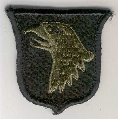 Armabzeichen 101st Airborne Division, tarnfarben ( OD )