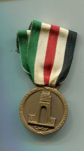 Orden 1939 / 1957 Medaille Italienisch Deutschen Feldzug in Afrika frühe Fertigung