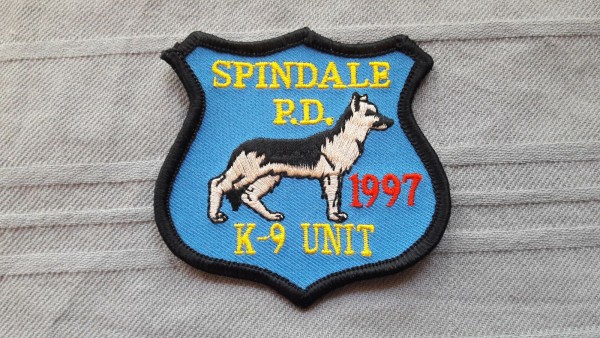 Armabzeichen Spindale R.D. 1997 K-9 Unit Hundeführer