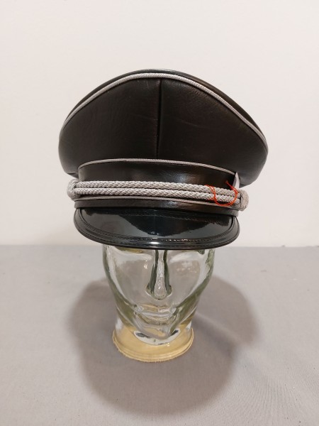 3.Reich Schirmmütze wie General allgemeine XX in echt Leder, Deutsche Fertigung Neu