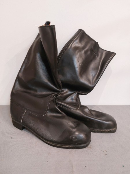 DDR Stiefel Offiziersstiefel NVA - Original Größe 27 1/2 - 42 Chromleder Parade