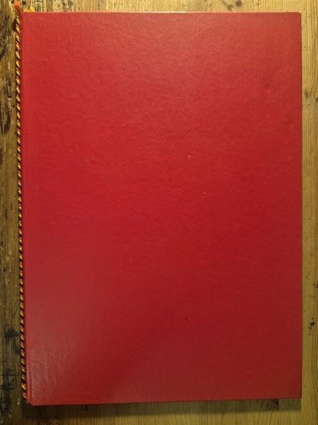 DDR Urkundenmappe - rot - 31,5cm x 22,5cm