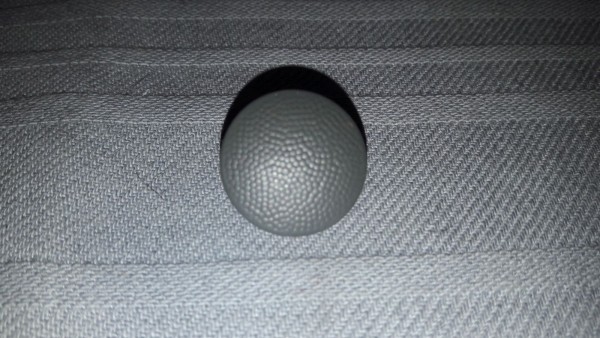 Knopf 19mm gekörnt blaugrau lackiert