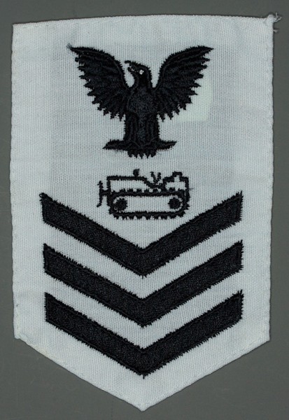 Armabzeichen für Hemden, Dienstgrad mit Laufbahnabzeichen, EO Equipment Operator, Petty Officer First Class 