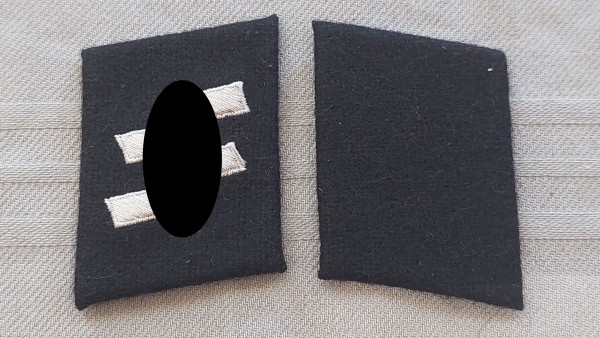 Kragenspiegel Waffen XX Mannschaften maschinengestickt