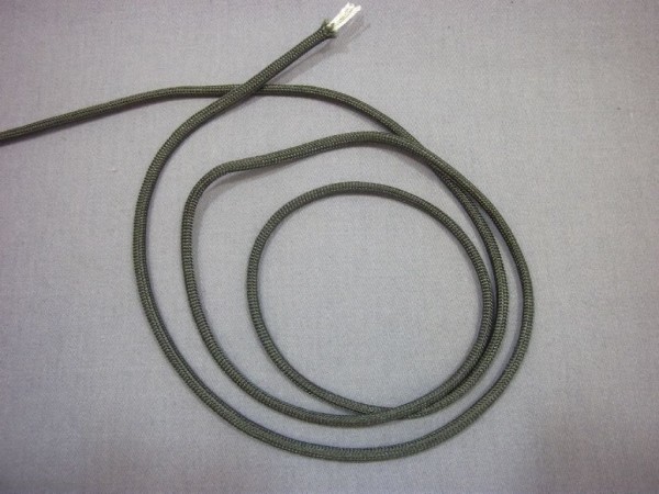 Schnur, ca.4 mm oliv, Neu, per Meter