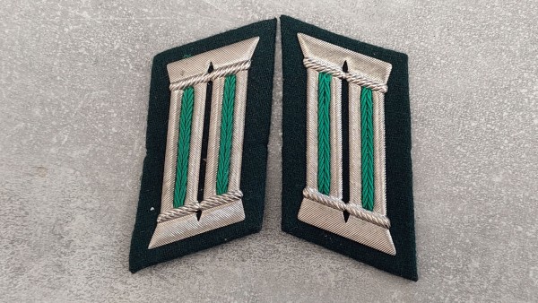 DDR Kragenspiegel VoPo Volkspolizei Offizier für Mantel Original