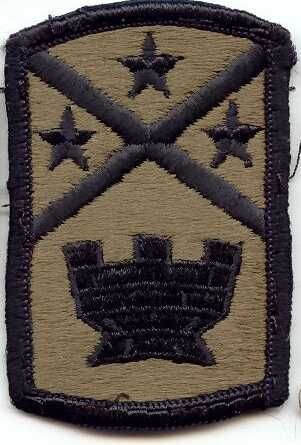 Armabzeichen 194th Engeneer Brigade, tarnfarben ( OD )