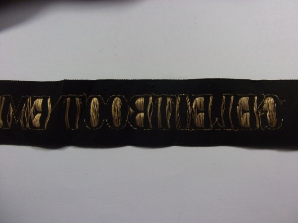 Mützenband Geleitboot Emden im Metallfaden