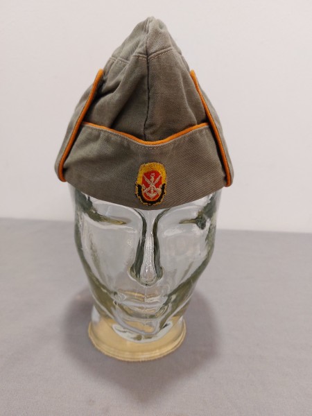 DDR Schiffchen - Käppi GST in oliv frühe Form Größe ca.56
