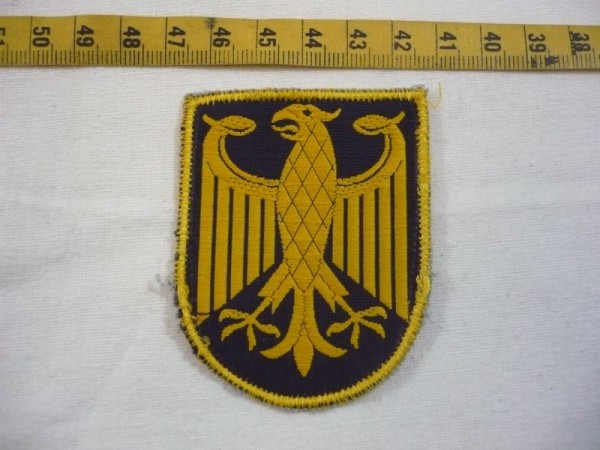 BUND: Armabzeichen BGS-See, Adler für Hemd gewebt