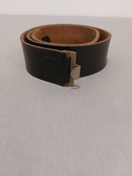 Koppel Lederkoppel schwarz Breite 45mm Länge 90cm mit Haken