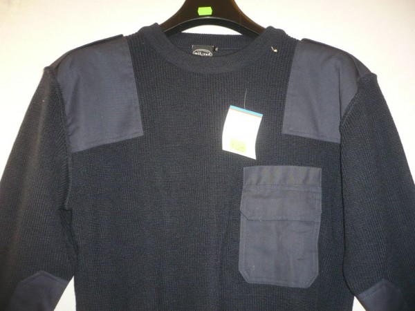Pullover Blau, 80% Schurwolle 20% Polyamid, #Größe 50# Neu