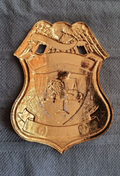 Mützenabzeichen Security Guard Lieutenant gold