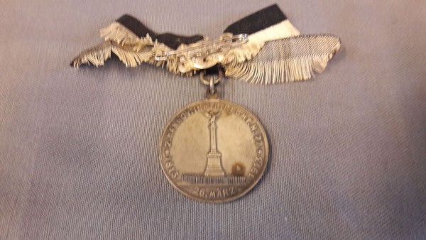 Kriegervereine: Medaille Hannover 100 Jahr Jubiläumsmentsmedaille 1813-1913 vom 2. Hannoverschen Infanterie- Regiment Nr.77