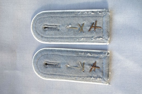 Schulterklappen Stabsfeldwebel Militärmusikdienst grau ohne Lasche