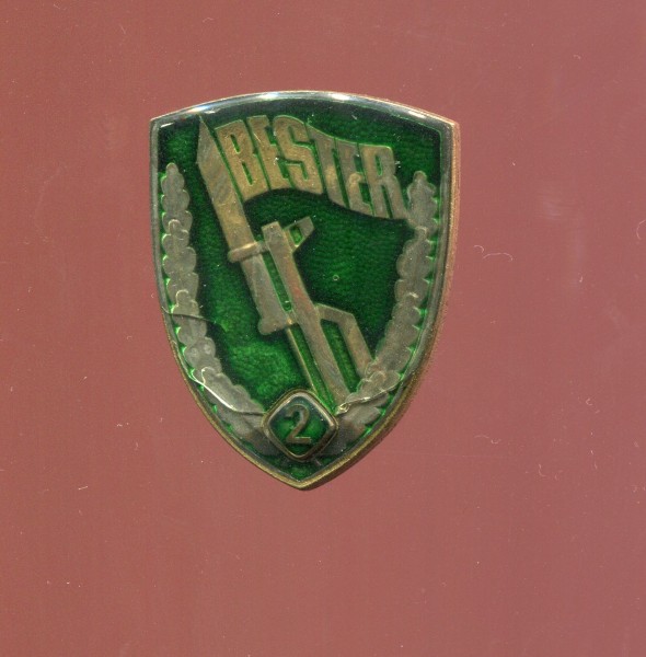 DDR Bestenabzeichen Grenztruppen mit Zahl 2 - Bartel 602a - 1986-1990