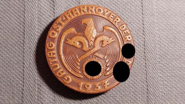 Tagungsabzeichen Gautag Ost- Hannover der XXDAP. 1937