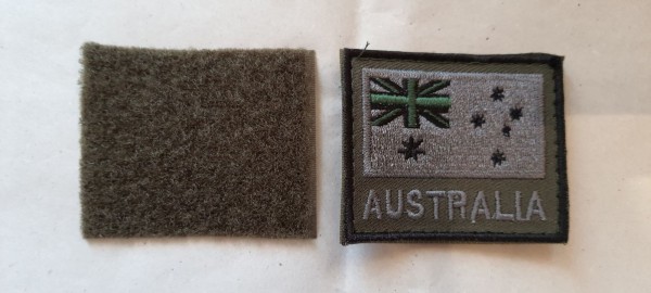 Nationalitäts Abzeichen Australien mit Klett