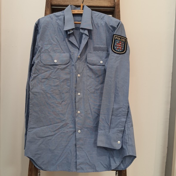 Hemd Polizei Thüringen neues Modell langer Arm Größe ca.38