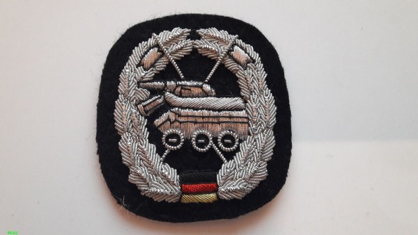 Barettabzeichen, Panzeraufklärungs- und Feldnachrichtentruppe handgestickt