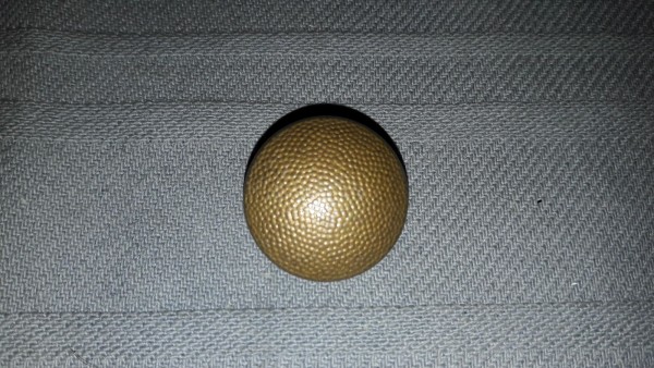 Allgemein: Knopf 21mm gekörnt altgold kurze Öse