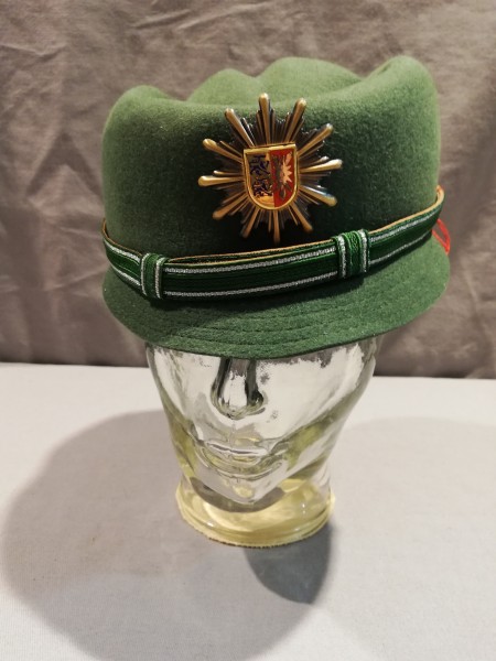 Polizei Schleswig-Holstein Damenkappe moosgrün Alte Art Größe ca.55