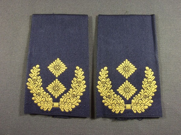 Rangschlaufen Generalmajor, gelb in blau