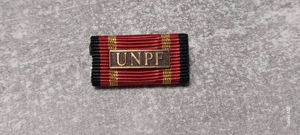 Bundeswehr Einsatzmedaille UNPF in Bronze, Bandschnalle