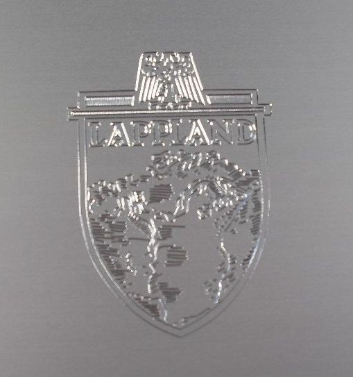Allgemein: Hosengürtel Lapplandschild Modell 1939/57, silber mit Gravur