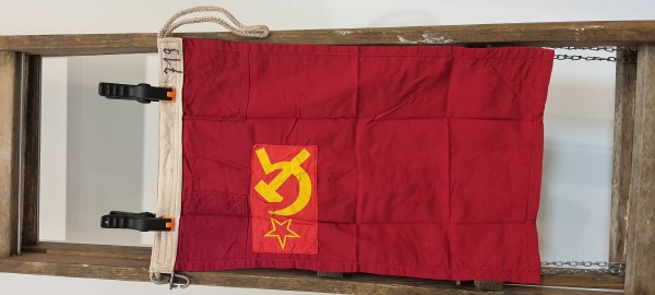 UdSSR Flagge Bootsflagge Handelsflagge der Seestreitkräfte 40cmx68cm Baumwolle