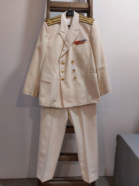 Russland Jacke und Hose - Sommeruniform - Marine - Oberst - Parade