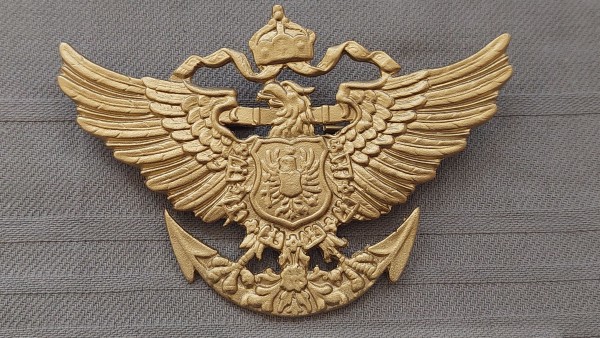 Kaiserliche Marine Tropenhelmadler der Marineinfanterie Helmadler, gegossen