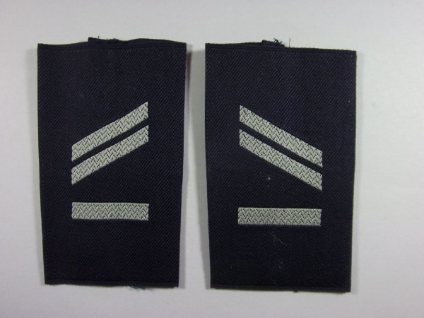 Rangschlaufen Obergefreiter UA, weiss in blau