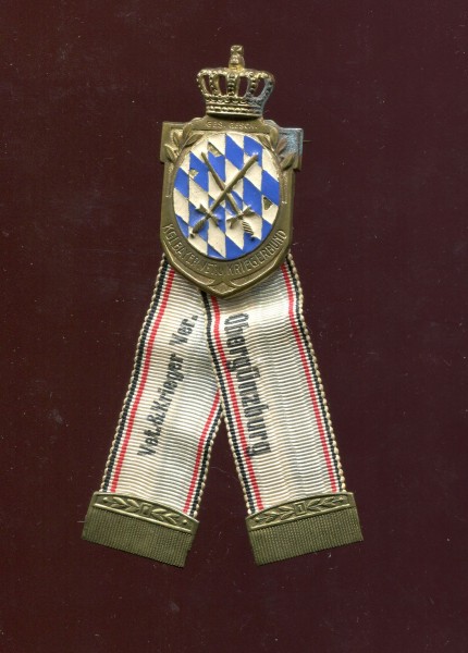 Bayern Abzeichen könglicher Veteranen und Kriegerbund Obergünzburg