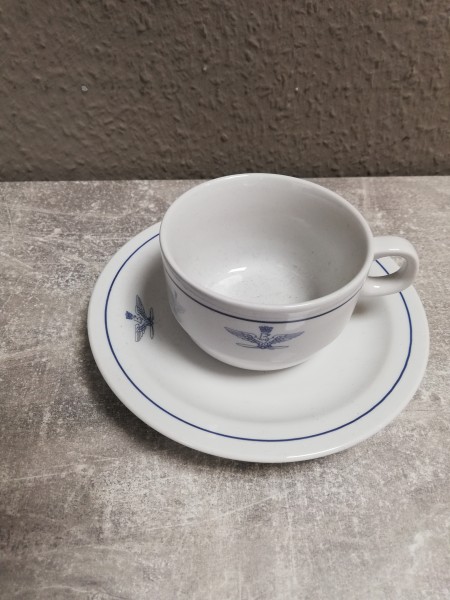 Italien Tasse und Untertasse Offizier Armee - Luftwaffe Original