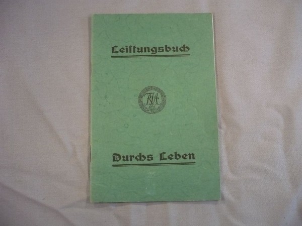 Leistungsbuch für das Reichssportjugendabzeichen