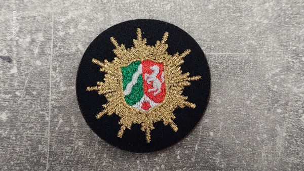 Mützenstern Polizei Nordrhein-Westfalen maschinengestickt