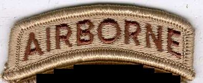 Schriftzug/ Schriftbogen/ Tab, AIRBORNE