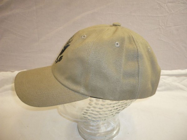 Baseballcap, US-Army Offiziersmützenabzeichen, schwarz auf khaki