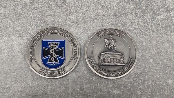 Bundeswehr Kommandeurscoin Kommando Sanitätsdienst Inspekteur Coin
