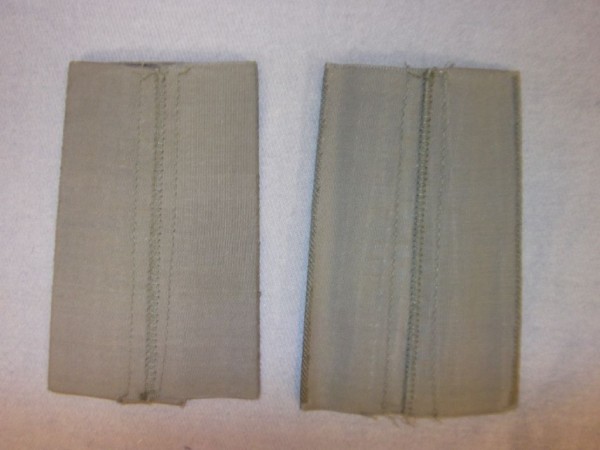 Rangschlaufen Gefreiter, gelb in oliv, gewebt