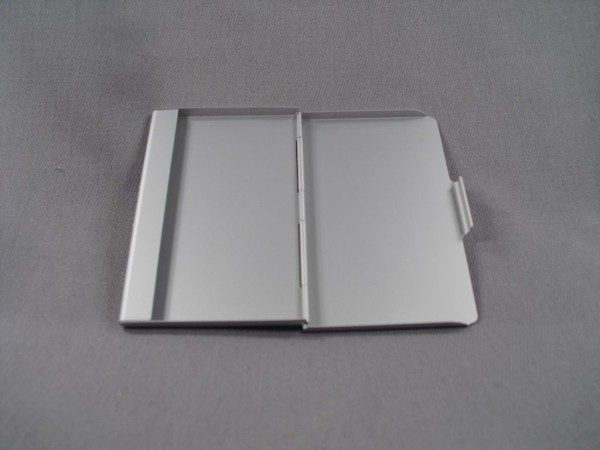 Visitenkartenetui Schwarzer Adler, silber mit Gravur