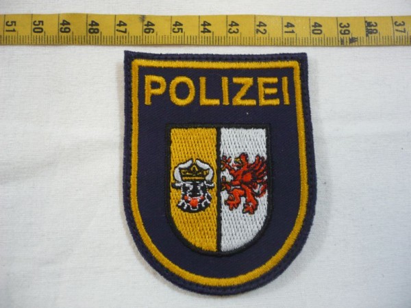 Mecklenburg-Vorpommern: Armabzeichen, Wasserschutzpolizei Mecklenburg- Vorpommern, blau, maschinengestickt