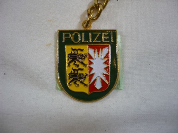 Schleswig-Holstein: Schlüsselanhänger, Polizei Schleswig-Holstein, Metall, wie das Armabzeichen