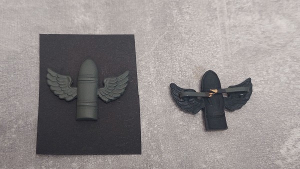 Wehrmacht Schulterklappenauflage Geschützführer Flak feldgrau