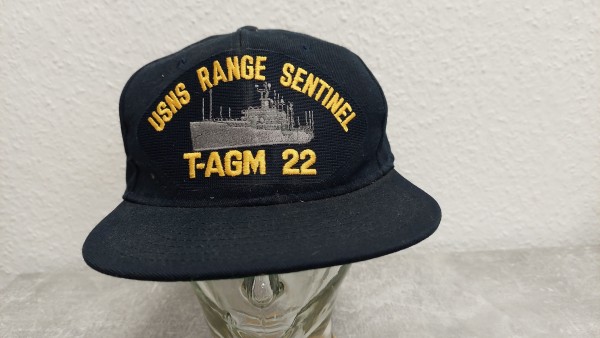 US Navy Baseballcap USNS Range Sentinel T-AGM 22 gebraucht Original