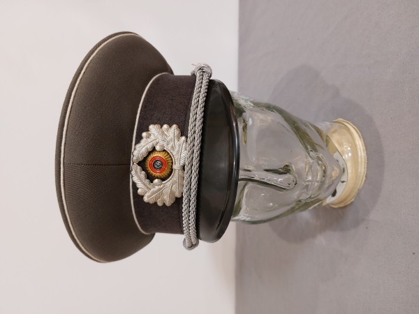 DDR Schirmmütze Offizier NVA Landstreitkräfte Größe 55 hergestellt 1985